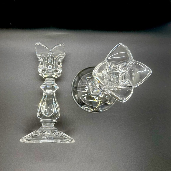 5” Crystal candlestick holder (Full Lead) w/ box - Picture 4 of 8